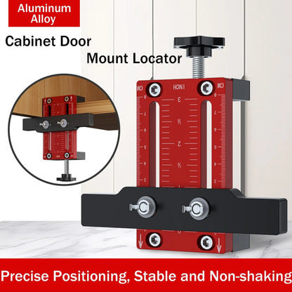 Cabinet Door Mounting Jig Aluminum Alloy Installation Positioner Cabinet Hardware Jig For Framed Frameless Cabinets 10-60mm Thickness