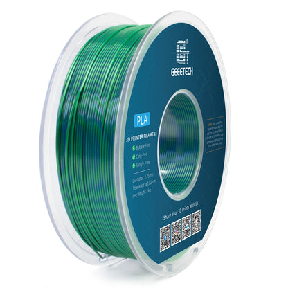 [EU/UK Direct]Geeetech Silk PLA 3D Printer Filament 1.75mm 1kg Dual Colors No Clogs No Bubbles High Gloss Wide Compatibility