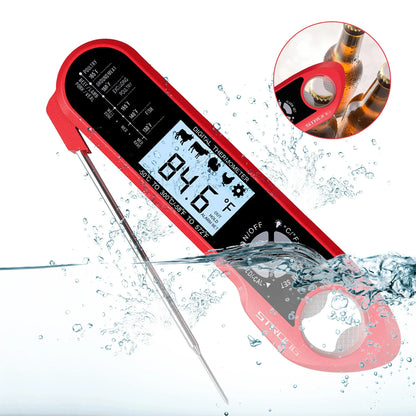 AGSIVO Dual Probes Fast Instant Read Digital Food Meat Thermometer Waterproof For BBQ Kitchen Cooking Grilling