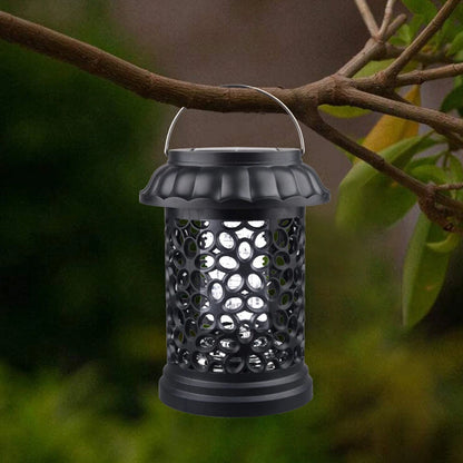 Elfeland Solar Powered Mosquito Killer Lamp Outdoor Waterproof Lawn Light Bug Zapper Mosquito Trap Garden Light 3 Mounting Methods