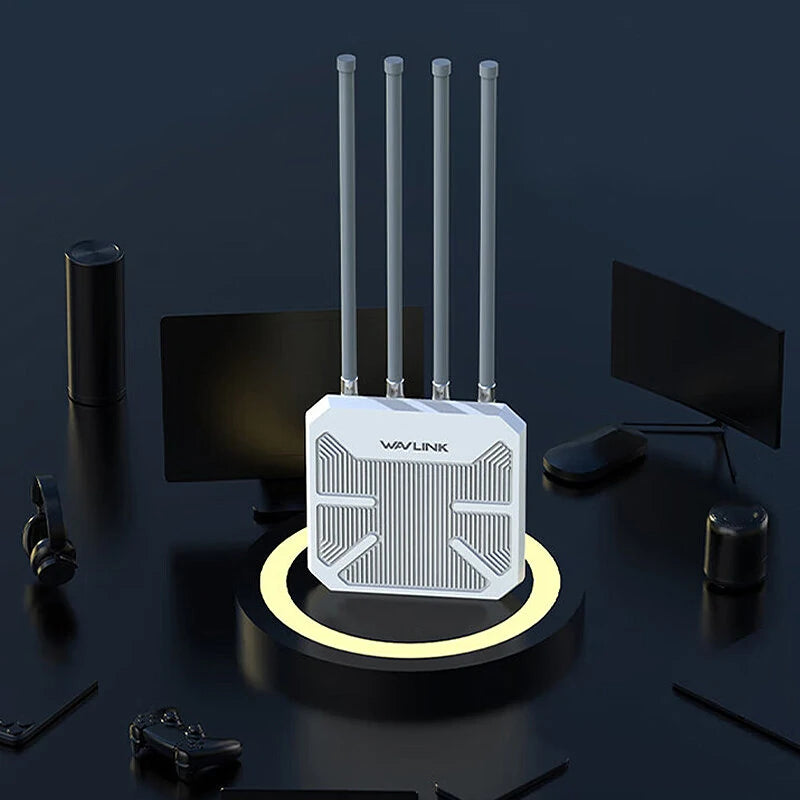 Wavlink AERIAL HD6 WiFi6 Outdoor Router AX1800 Long Range Weaterproof Wireless WIFI Extender/AP/Repeater Dual Band 2.4G&5Ghz Booster with 4 Antennas