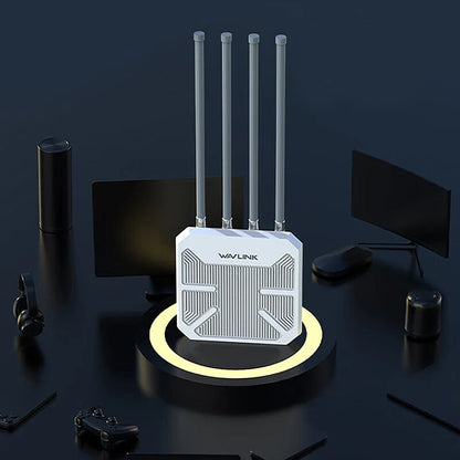 Wavlink AERIAL HD6 WiFi6 Outdoor Router AX1800 Long Range Weaterproof Wireless WIFI Extender/AP/Repeater Dual Band 2.4G&5Ghz Booster with 4 Antennas