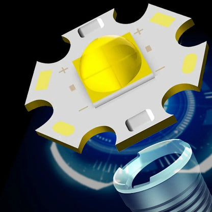 6502B  XHP70 Super Bright Zoomable Power Bank LED Flashlight with COB Side Light Hunting Red Blue Light USB Rechargeable Lighting Electric Lamp Outdoor Fishing Camping Torch