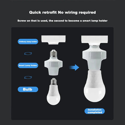 Ewelink WiFi E27 Lamp Holder Base APP Remote Control Smart Home Light Bulbs Adapter Via Alexa Google Home Voice Control