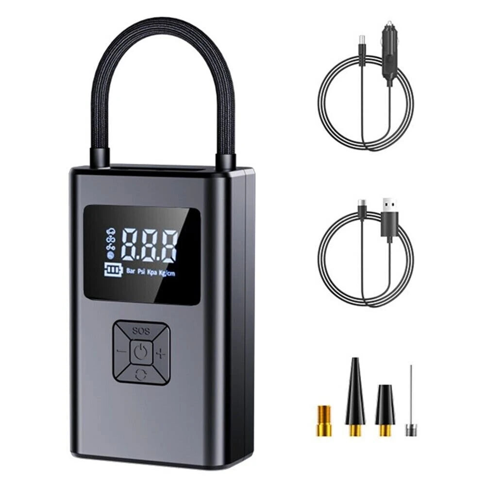 TUERBB T-AP66 Cordless Tire Inflator 4000mAh Air Pump with LED Light Power Bank for Cars, Motorcycles, Bicycles, Balls