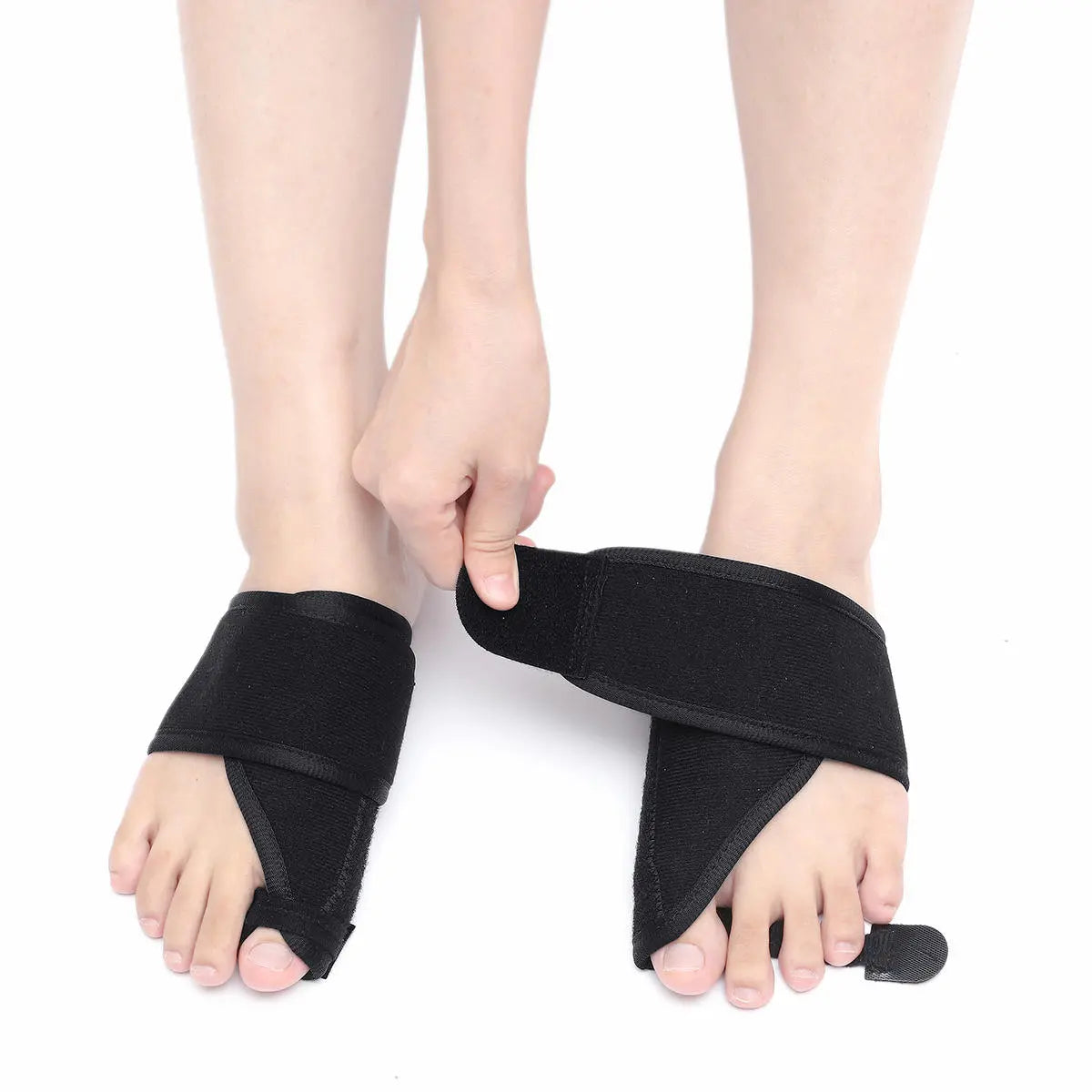 1 Pair Toe Valgus Separators Correction Belt Sports Fitness Toe Protection Belt