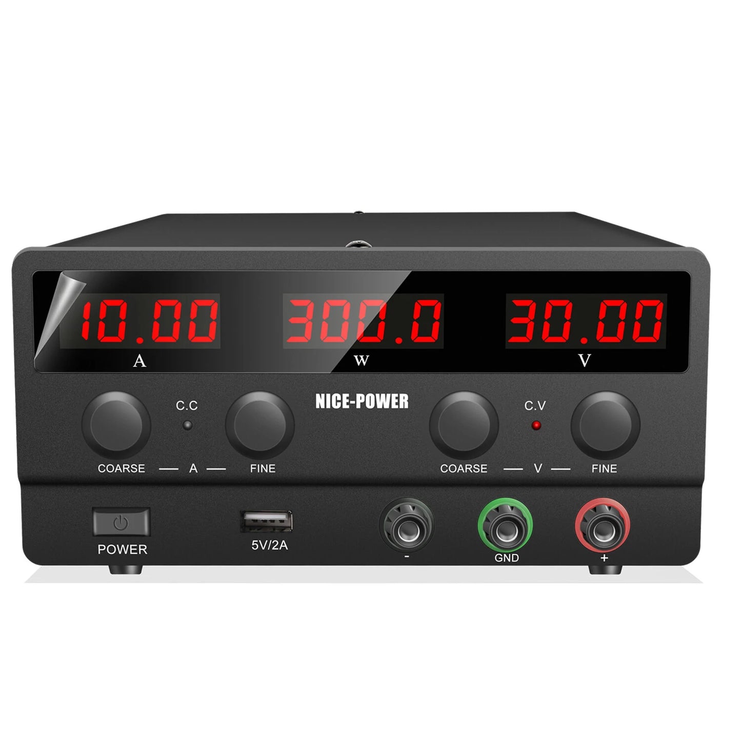 NICE-POWER SPS-H Professional Four-Digit Display Power Supply Adjustable Voltage Current Control USB Output 5V2A Precision Control Compact Design Ideal for Various Charging Needs