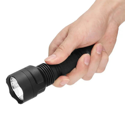 Astrolux C8 SST40 2200LM 7/4modes A6 Driver Tactical LED Flashlight + 1Pcs Astrolux E1825 2500mAh 18A 3.7V 18650 Li-ion Battery, Long Thrower 18650 Mini Torch