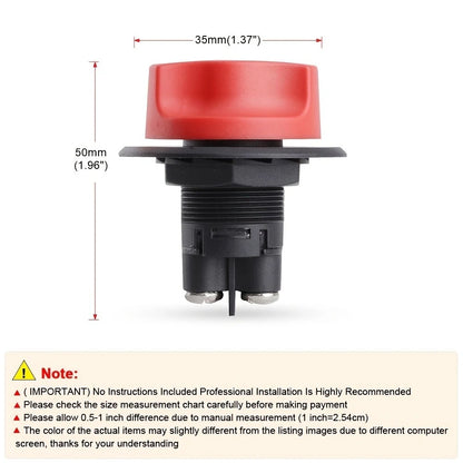 50A 100A 200A 300A Car Battery Switch DC 32V Disconnecter Power Isolator Cut Off Rally Switch Kit For Car Motorcycle Truck Boat