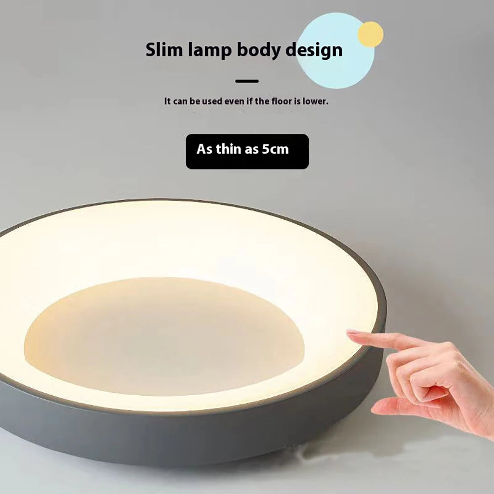 30cm 24W Full Spectrum Smart LED Ceiling Lamp 3 Color Temperatures Modern Simple for 5~10 Bedroom Living Room Balcony Corridor