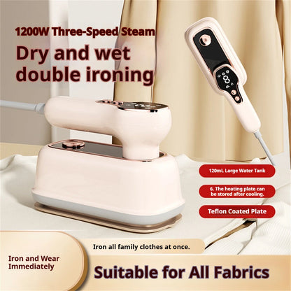 Tevorex 1200W Foldable mini Handheld Garment Steamer Iron Home Electric Powerful Steam Cleaner Portable Rotatable Mite Removal Flat Ironing Machine