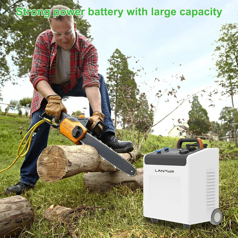 LANPWR UBird-XN-Plus-50E Portable Suitcase Energy Storage System Power Station 5.12kW Energy Storage Battery Solar Compatible Backup Generator Wheels High Capacity