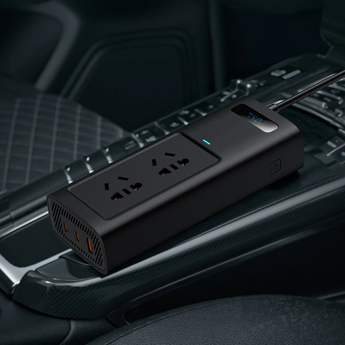 Baseus 150W Car Inverter USB Type C 30W DC12V to AC 220V 110V Auto Power Inversor Fast Charger For Car Power Adapter