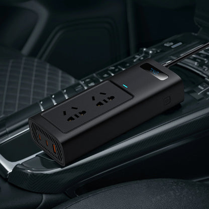 Baseus 150W Car Inverter USB Type C 30W DC12V to AC 220V 110V Auto Power Inversor Fast Charger For Car Power Adapter