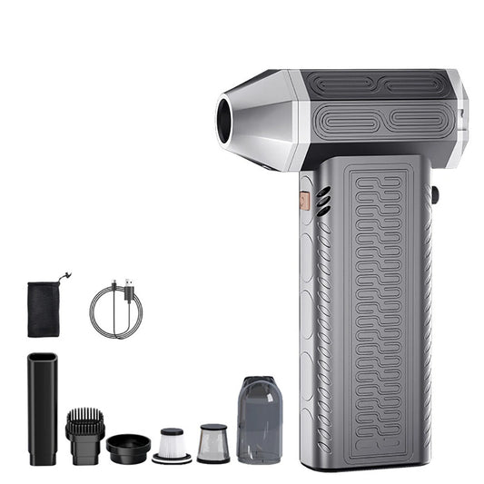 130000RPM  2 In 1 Mini Blower Fan Turbo Jet Fan Brushless Motor Handheld Duct Fan Electric Air Duster Speed Adjustable Cordless Jet Dry Air Blower