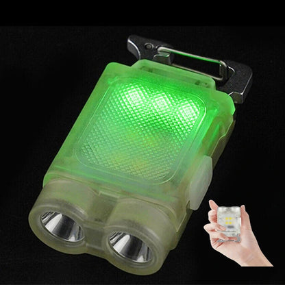 Mini Multifunctional Hat Clip Light Dual Light Source Pocket Flashligh LED Headlight For Outdoor Night Fishing Camping Hiking Emergency Light