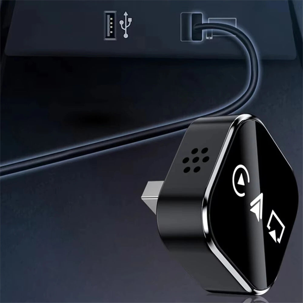3In1 Car Wireless Carplay Adapter USB Dongle Plug And Play Wired To Wireless Smart Box