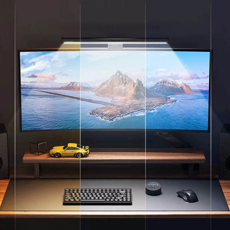 DL-RS1 Pro Monitor Light Bar Computer Light with Touch Switch Remote Dual Control & Color Temperature Desk Lamp for Home