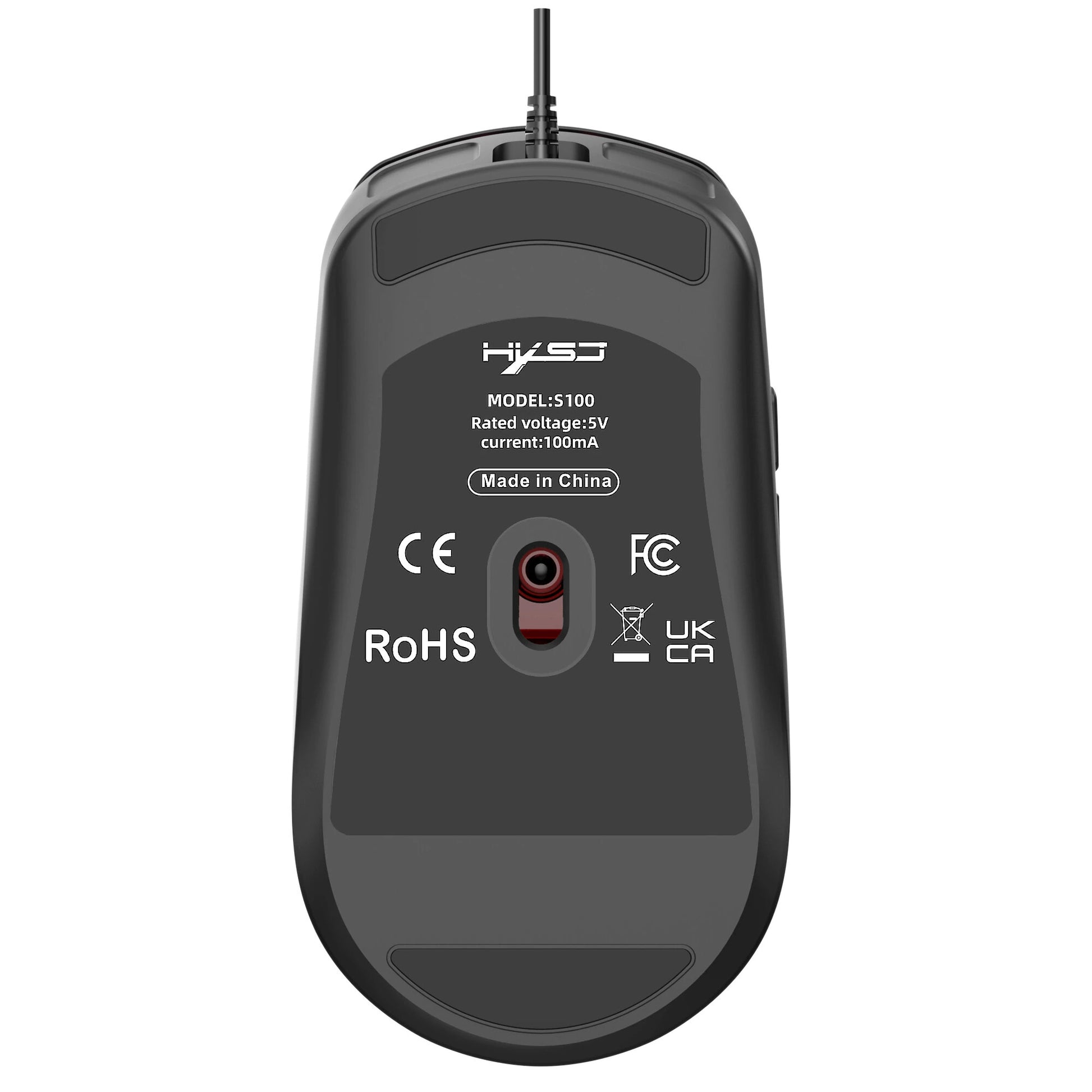 HXSJ S100 Wired Gaming Mouse 3600DPI RGB Backlit 6 Keys Ergonomic Matte Gaming Mice for PC Laptop Computer