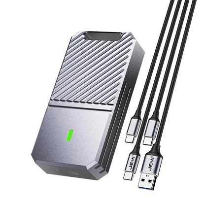 JEYI 2230 M.2 NVMe SSD Enclosure PCIe USB3.2 10Gbps Aluminum Case Portable External Solid State Disk Box Supports UASP TRIM