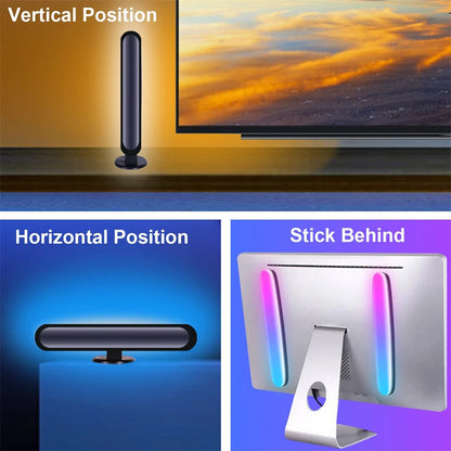 Elfeland Smart RGB Pickup Light with Remote Control USB Music Rhythm Light for Room Bar Desktop Christmas Atmosphere Lamp Decor