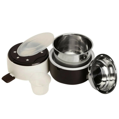 Janolia 1.3L 200W Portable Electric Lunch Box Food Warmer with Removable Stainless Steel Container Electric Heating Bento Lunch Box Food Storage Container EU Plug for Office and Home