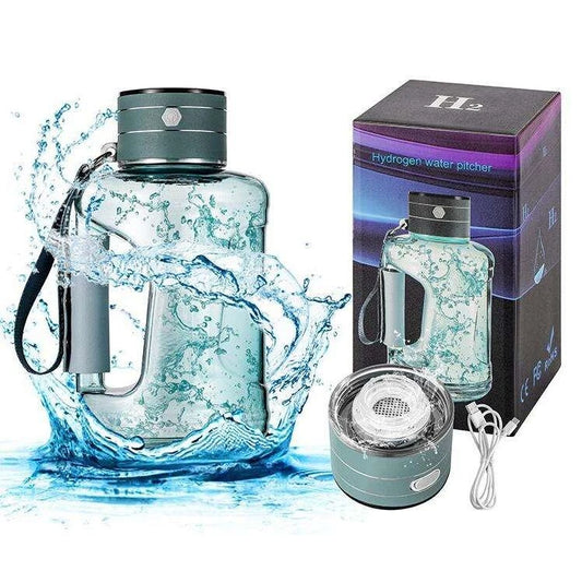 1.5L  2 In 1 Portable Hydrogen Water Bottle H2 Rich Water Kettle Sport Hydrogen Water Bottle With Spe Pem Hydrogen Oxygen Separation Technology