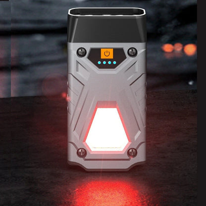 Bikight SD12 Dual Light LED Keychain Flashlight With COB Sidelight Multifunctional Clip Headlamp Magnetic Maintenance Light Outdoor Camping Tent Light USB Rechargeable LED Work Lamp