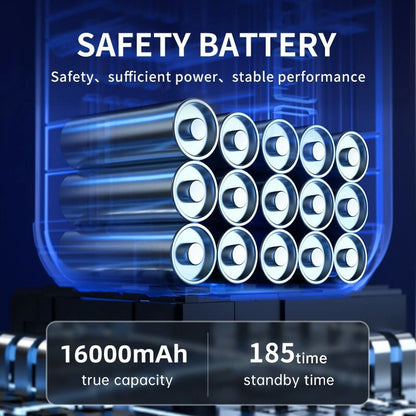 TUERBB T-JA01 16000mAh 1000A Car Jump Starter with Air Compressor Power Bank Portable Pump Cordless Inflation Emergency Battery Booster