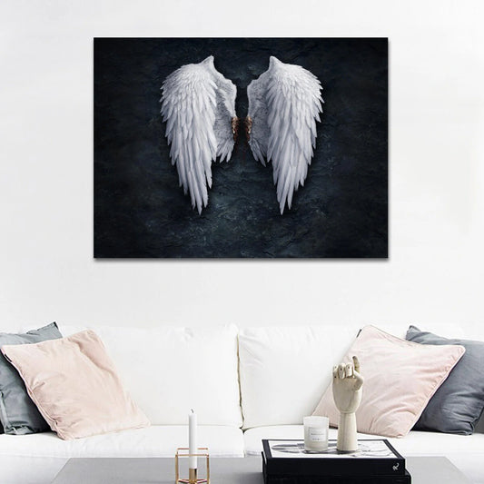 30*40 cm Angel's Wings Wall Hanging Painting Living Room Background Home Living Bedroom Decoration Drawing