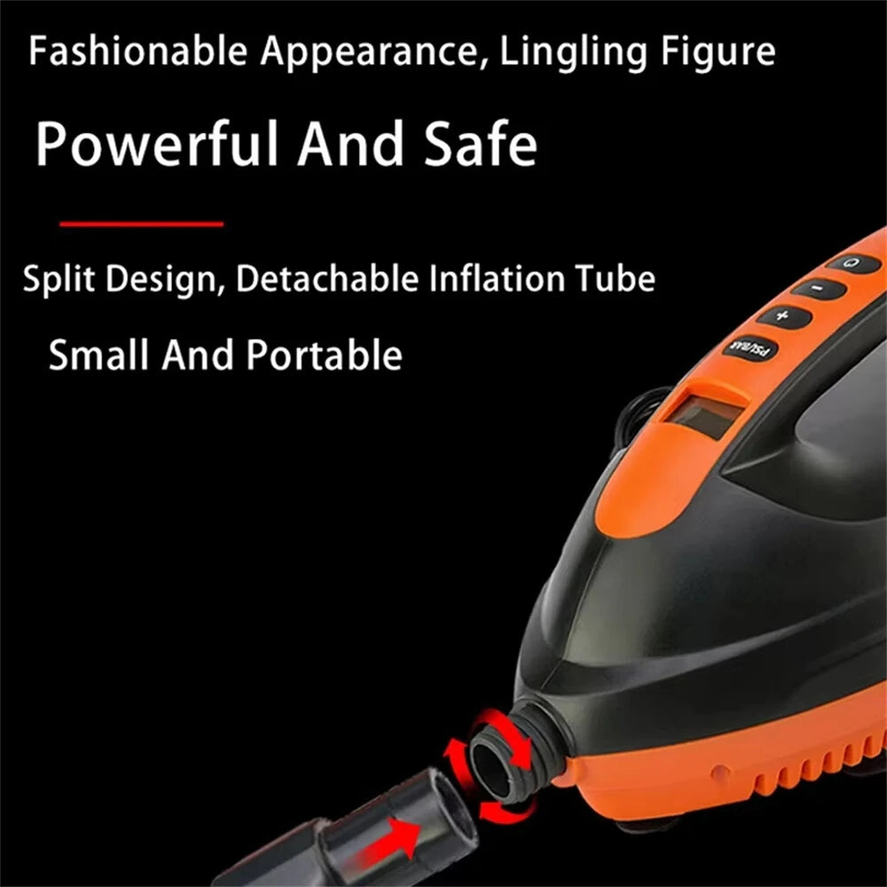 16PSI Electric Air Pump High Pressure Outdoor Paddle Board Pump for SUP Kayak Air Beds 12V Digital Inflatable Pump