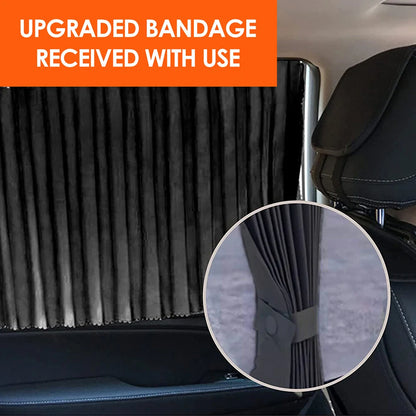 Car Sun Shade Window SunShade Drape Visor Valance Curtain Windshield Sunshade Adjustable Foldable Car Styling