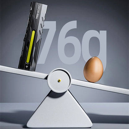 Warsun T9pro 1300LM Ultra-Bright Flashlight EDC Blade Portable Aluminum Alloy Torch with Red Laser & UV Light for Outdoor Lighting