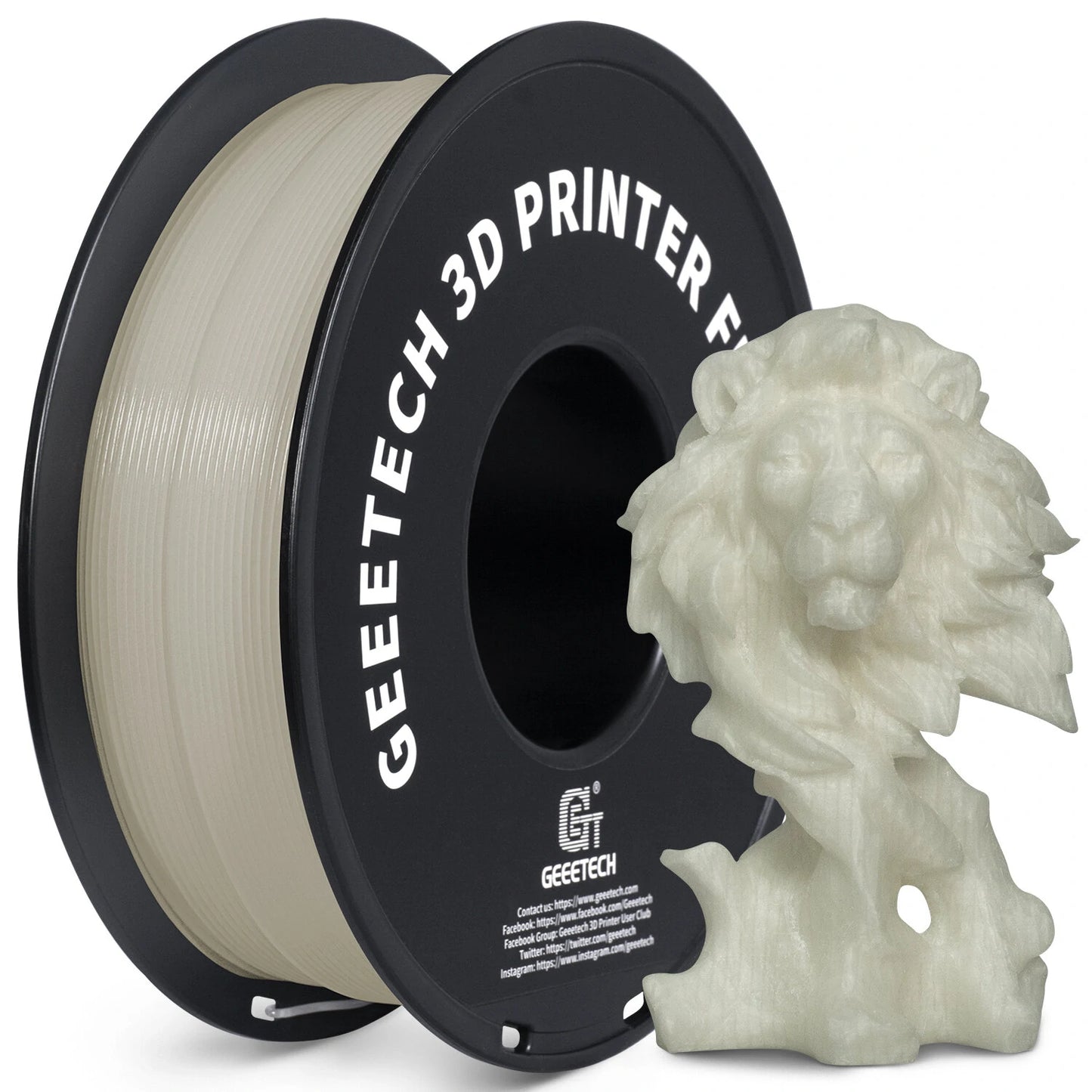 [EU Direct]Geeetech Glow PLA Green 1.75mm 1kg Glow in dark Green for 3D Printing Night Light Luminous Color 3D Printer Filament