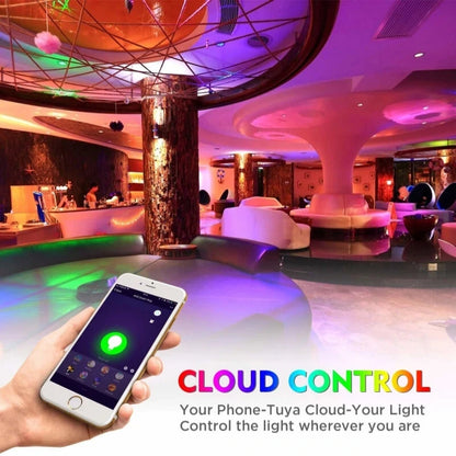 CROSIKO 5W GU10 RGB LED Light Bulb Works With Tuya WIFI Smart Alexa Google Voice Control Bluetooth Bedroom Lamp Bulbs Adjustable Light