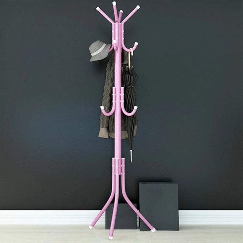 Coat Stand Garment Rack Shelf Metal Jacket Umbrella Hanger Standing 12 Hook