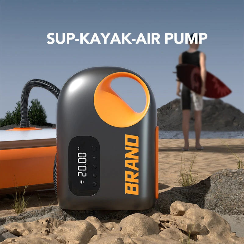 20PSI Electric SUP Air Pump 12000mah Inflatable Deflatable Air Inflator with DC12V Car LED Light for Outdoor Paddle Board Boat Kayak