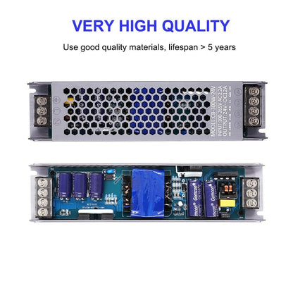 AC/DC 12V 24V Transformer 100W LED Driver Power Supply Super Thin A/D Converter for LED Strip Light Bulb