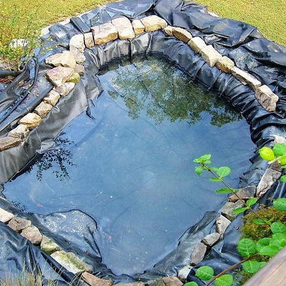 HDPE PVC Garden Fish Pond Liner Anti-Seepage Waterproof Heavy Duty Membrane Reinforced Landscaping Furniture Dust Cover