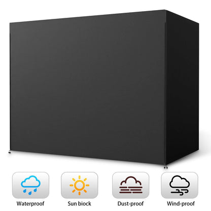 200x170x125cm 210D 3 Seater Swing Seat Chair Hammock Cover Outdoor Furniture Waterproof Cover Garden Yard Sofa Chair Cover Folding Dust Rain Protector