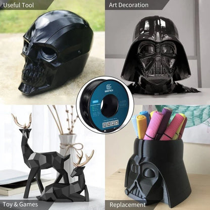 Geeetech ABS Black 3D Printer Filament 1.75mm 1kg/roll High Strength Heat Resistant