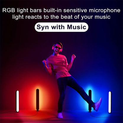 Elfeland Smart RGB Pickup Light with Remote Control USB Music Rhythm Light for Room Bar Desktop Christmas Atmosphere Lamp Decor