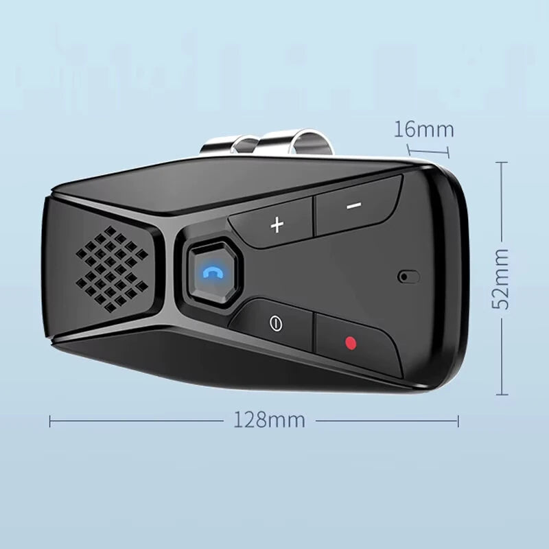 Bluetooth Car Kit Handsfree Speakerphone Wireless with Microphone Bluetooth 5.0 Automatic Shut Down and Auto Connect