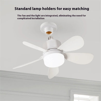 Elfeland E27 LED Ceiling Fan Light Remote Control 3-Speed Fan & 3-Color Temperature Dimmable With 2/4H Timer Removable Blades for Dining Room Bedroom Living Room
