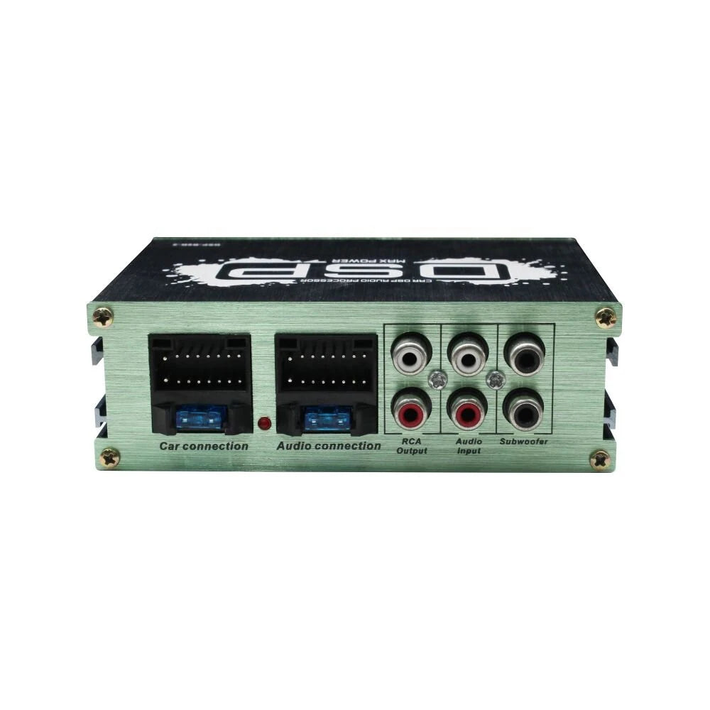 Car Amplifier Car Audio Processor USB 6RCA High Power Long Service Life Improved Sound Quality Mobile App Control 2 Power IC Frequency Modulation Unique Sound Effects Bass Treble Eq Zone