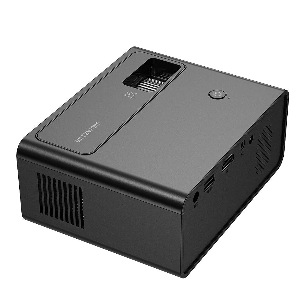 BlitzWolf BW-V1 Projector 180 ANSI Lumens 1080p Supported 180 Inch Large Display Outdoor Mini Projector Light Baby Projector