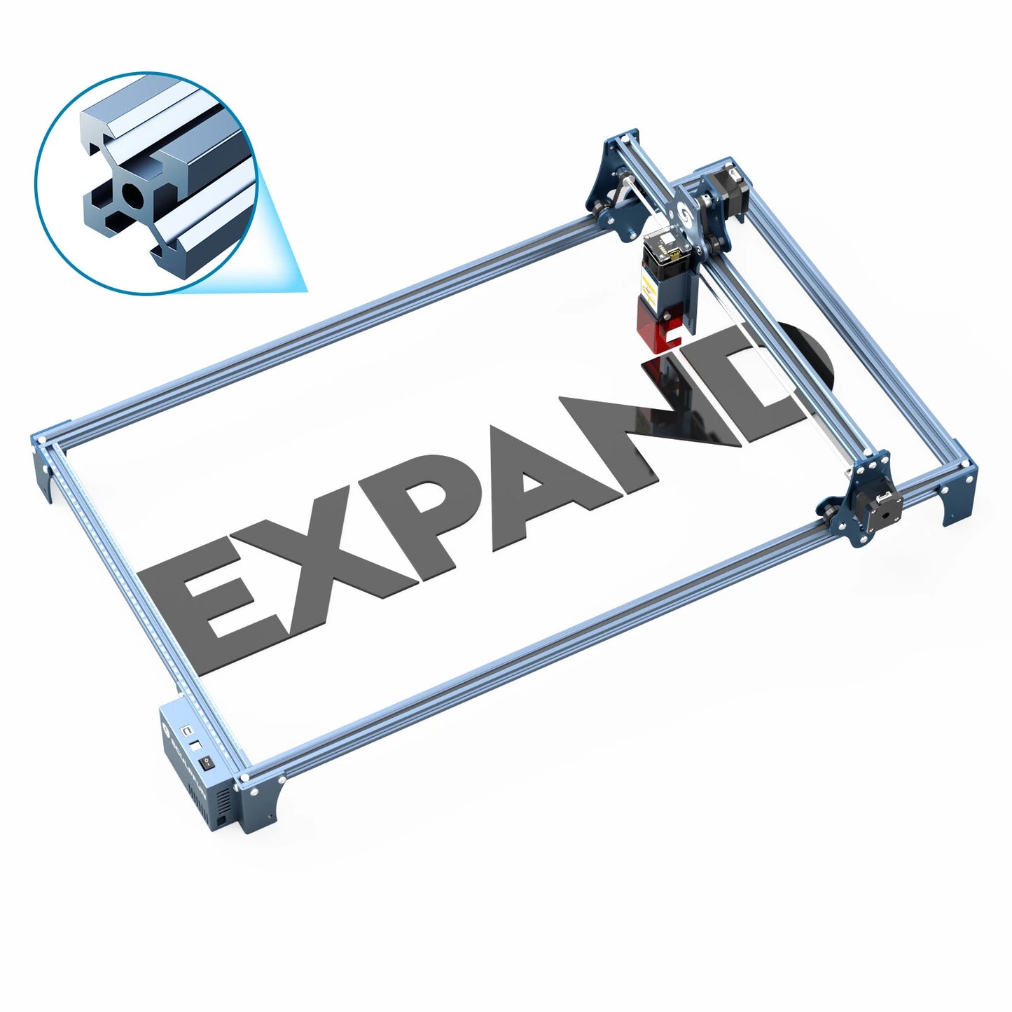 [EU Direct] SCULPFUN S9 Pro 10W Laser Engraving Machine High-precision Wood Acrylic Laser Engraver Cutter 400x410mm Work Area Full Metal Structure Quick Assembly Design Thin Laser Beam Shaping Technology for Cardboard Fabric Bamboo