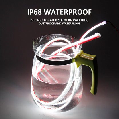 Car Hood LED Daytime Running Light Strip Waterproof Flexible Decorative Atmosphere Lamp Ambient With Start Scan Backlight