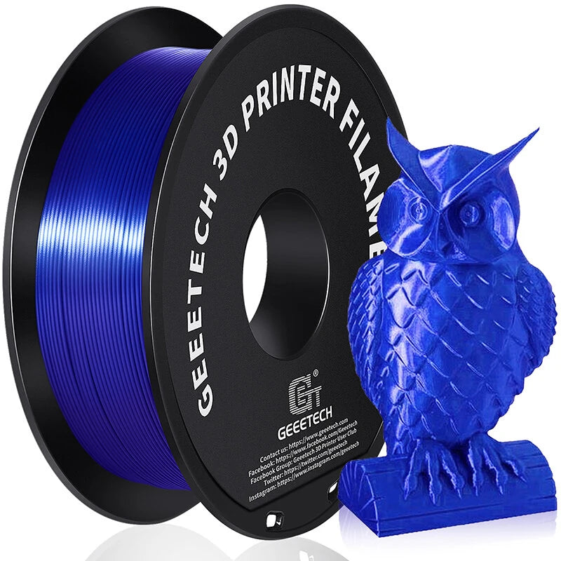 [EU/UK Direct]Geeetech PLA Silk Multi Colors 3D Printer Filament 1.75mm 1kg/roll Shiny Finish High Compatibility Anti-Warping Vacuum Sealed