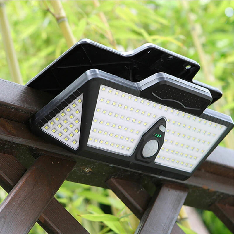 Outdoor Solar Pathway Waterproof Clip-on Outdoor Camping Light Motion Sensor Lamp Fence Deck Tent Garage Solar Garden Light